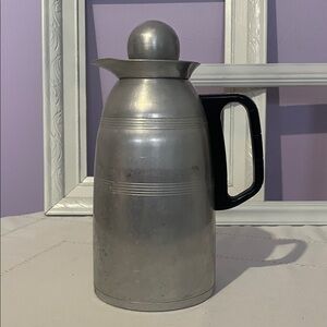 Vintage kromex aluminum coffee carafe with Black Handle